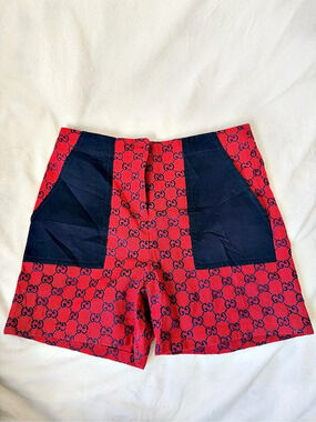 Gucci GG Monogram Canvas Shorts Girls Size 10